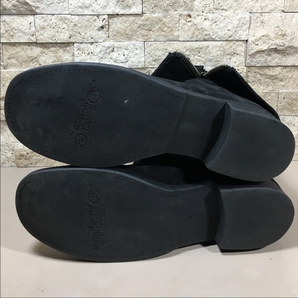 COPY - Nine West Boots Black Ankle Leather Suede Booties - Picture 5 of 7